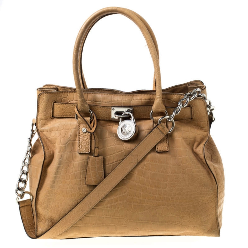 🟤Michael Kors Medium Hamilton bag in Tan